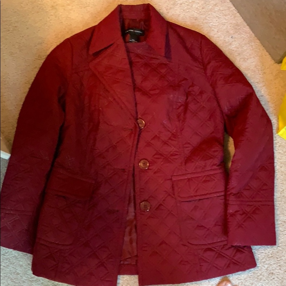 Women’s NYCO jacket, burgundy, size Small